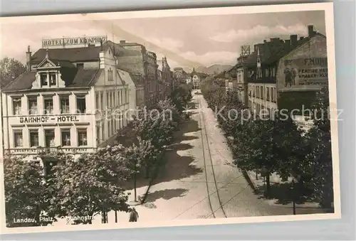 Landau Pfalz Ostbahnstrasse Bahnhof Hotel Kat. Landau in der Pfalz