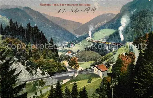 Hoellsteig Hoellental Eisenbahn Schwarzwald Kat. Hinterzarten