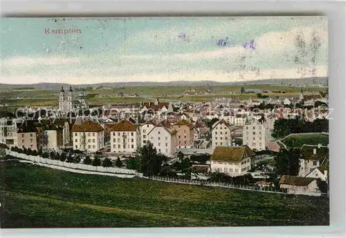 Kempten Allgaeu Panorama Kirche Kat. Kempten (Allgaeu)