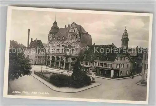 Landau Pfalz Alte Postplatz Kat. Landau in der Pfalz