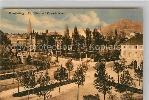 Freiburg Breisgau Kaiserbruecke Lorettoberg Kat. Freiburg im Breisgau