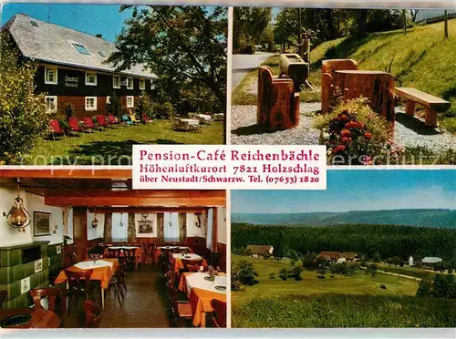 Holzschlag Bonndorf Pension Cafe Reichenbaechle ueber Neustadt