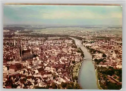 Ulm Donau Luftaufnahme Muenster Kat. Ulm