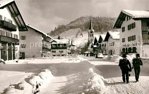 Oberstaufen Alpen Schrothkurort Winter Schlotfeger  Kat. Oberstaufen