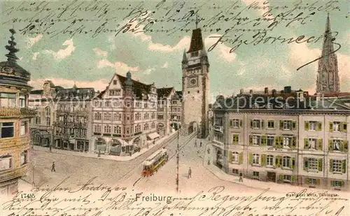 Freiburg Breisgau Stadttor Kat. Freiburg im Breisgau