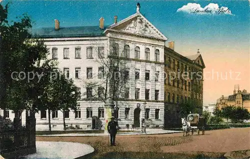 Landau Pfalz Rathaus Pferdekutsche Kat. Landau in der Pfalz