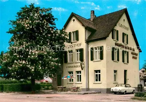 Freiburg Breisgau Gasthaus Schoenbergblick Kat. Freiburg im Breisgau