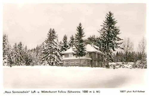 Falkau Hotel Sonnenschein Winter Schnee Kat. Feldberg (Schwarzwald)