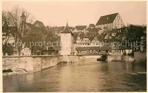 Schwaebisch Hall Partie am Kocher Sulfersteg Turm Altstadt Kat. Schwaebisch Hall