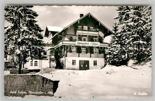 Oberstaufen Hotel Falken Alpengasthof Winter Kat. Oberstaufen