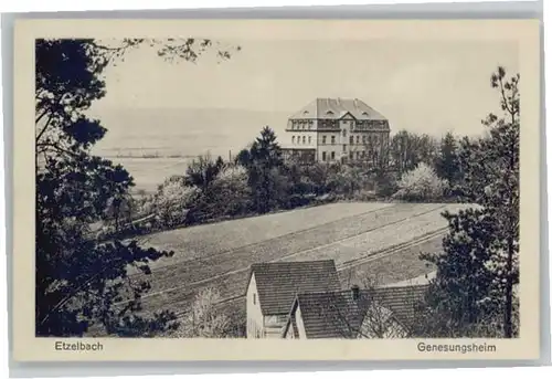 Etzelbach Uhlstaedt-Kirchhasel Genesungsheim x / Uhlstaedt-Kirchhasel /Saalfeld-Rudolstadt LKR