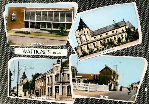 Wattignies Gare Eglise Rue Faidherbe Kat. Wattignies