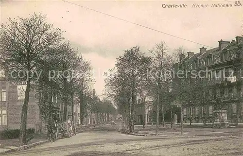 Charleville Marne Avenue Nationale Kat. Charleville