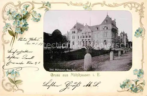 Muehlhausen Elsass Neue Post Kat. Mulhouse