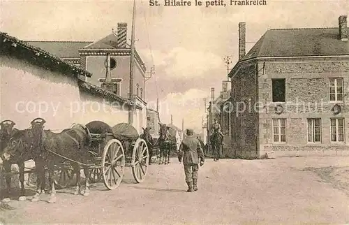 Saint Hilaire de Riez Soldaten mit Pferdewagen Kat. Saint Hilaire de Riez