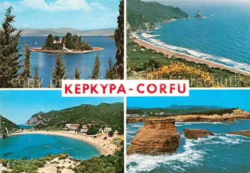Kepkyra Korfu Corfu Teilansichten