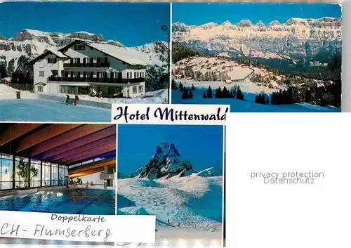 Flumserberg Bergheim Hotel Mittenwald Kat. Flumserberg Bergheim