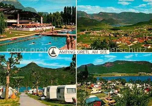 Kalterer See Suedtirol Camping Gretl am See 