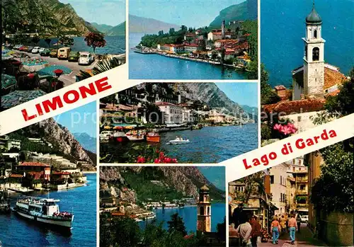 Limone sul Garda Kirche Faehre Strassenansicht Kat. 