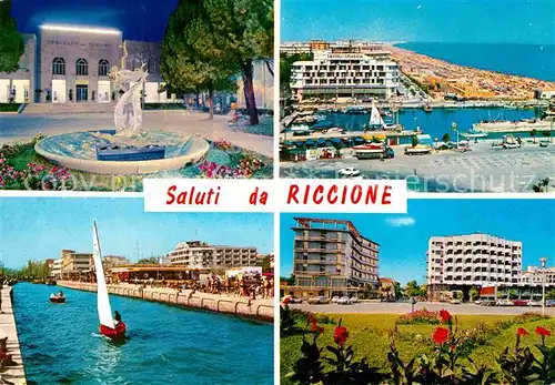 Riccione Brunnen Strand Kanal