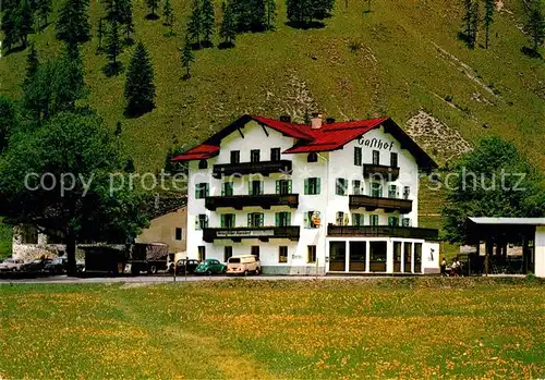 Hinterriss Tirol Gasthof Alpenhof Kat. Vomp