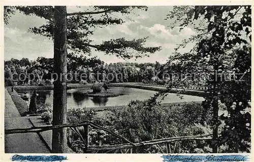 Treptow Pommern Koenigstein Schwanenteich Kat. Trzebiatow