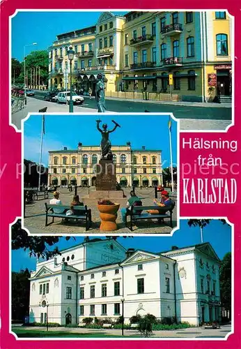 Karlstad Varmlands Lan Stadshotellet Rathaus Theater Kat. Karlstad