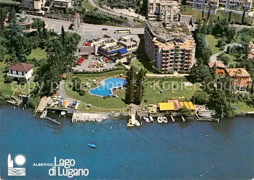 Bissone Lago di Lugano Fliegeraufnahme Kat. Bissone