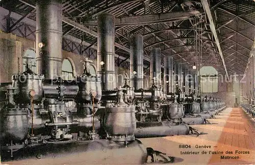 Geneve GE Interieur de l`Usine des Forces Motrices Kat. Geneve