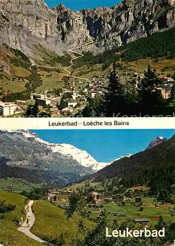 Leukerbad Panorama Kat. Loeche les Bains