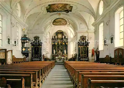Gersau Vierwaldstaettersee Kath Kirche Inneres Kat. Gersau
