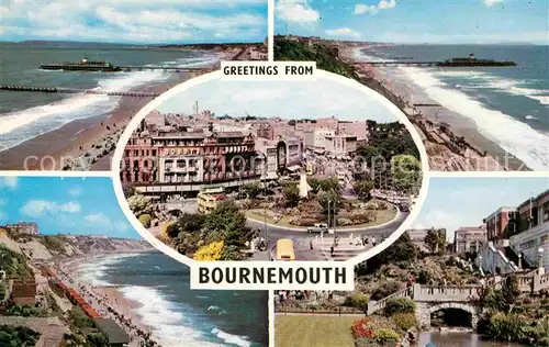 Bournemouth UK Strandpartien Teilansichten Kat. Bournemouth