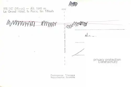 Ifrane Marokko Grand Hotel Poste Tilleuls Kat. Marokko