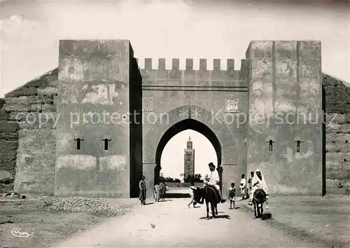 Maroc Marokko La porte nouvelle Koutoubia Kat. Marokko