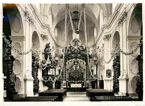 Mariaschein Tschechien Basilika Innenansicht Kat. Bohosudov