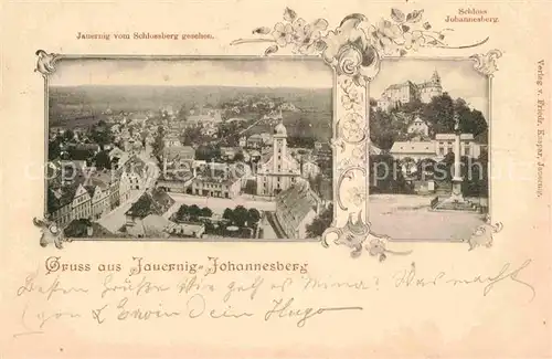 Jauernig Tschechien Blick vom Schlossberg Schloss Johannesberg Kat. Javornik