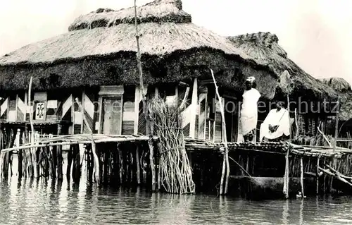 Dahomey Villages Lacustres du Lac Nokoue Kat. Afrika