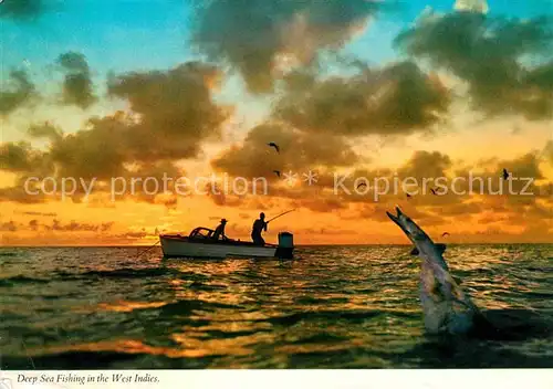 Fischerei Deep Sea Fishing West Indies  Kat. Handwerk