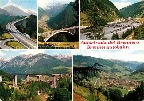 Autobahn Brenner Autostrada del Brennero Europabruecke Gossensass  Kat. Autos