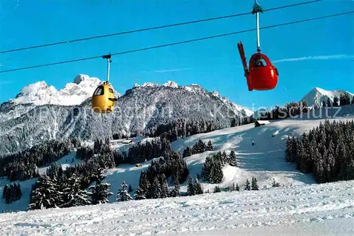 Seilbahn Zweisimmen Rinderberg Spillgerten Albristhorn  Kat. Bahnen