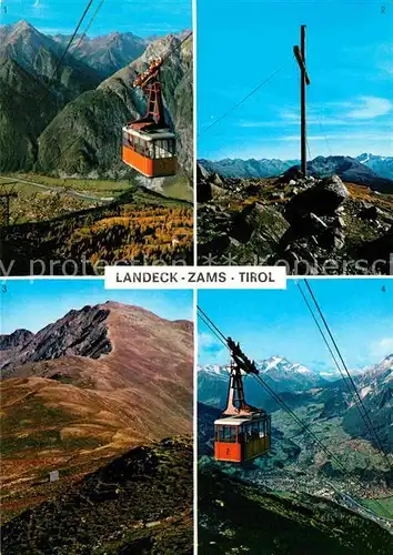 Seilbahn Venet Landeck Zams Tirol Gipfelkreuz  Kat. Bahnen