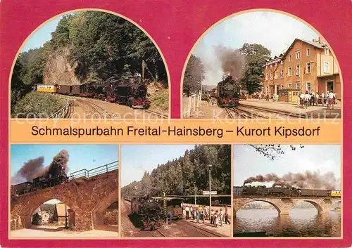 Lokomotive Schmalspurbahn Freital Hainsberg Kipsdorf Bahnhof Dippoldiswalde Kat. Eisenbahn