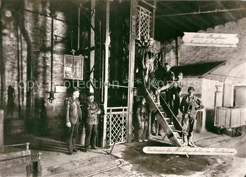 Bergbau Mining Freiberg Himmelfahrt Fundgrube Turmhof Schacht Mannschaftsfoerderung 1900 Kat. Rohstoffe Commodities