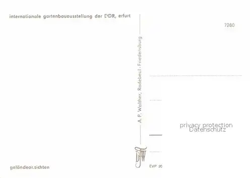 Gartenbauaustellung Erfurt Gelaendeansichten Kat. Expositions