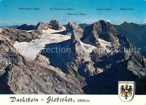 Gletscher Dachstein Gosau Gletscher Mitterspitz Torstein Krippenstein Kat. Berge