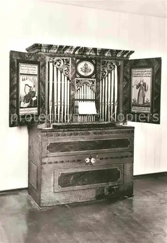 Musikinstrument Schweizer Hausorgel Museum Markneukirchen  Kat. Musik