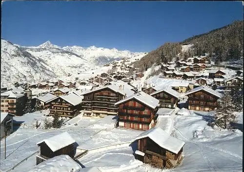 Graechen VS Ortsansicht mit Bietschhorn / Graechen /Bz. Visp