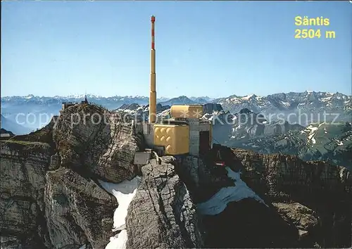 Saentis AR Mehrzweckbau und Bergstation Fliegeraufnahme / Saentis /Rg. Saentis AI