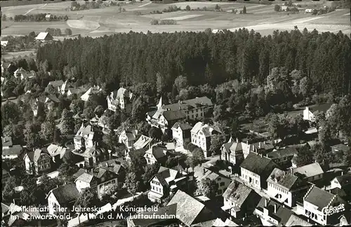 Koenigsfeld Schwarzwald Flugaufnahme / Koenigsfeld im Schwarzwald /Schwarzwald-Baar-Kreis LKR