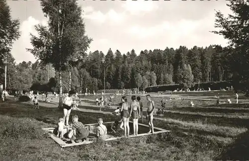 Koenigsfeld Schwarzwald Freibad Sandkasten Kinder / Koenigsfeld im Schwarzwald /Schwarzwald-Baar-Kreis LKR